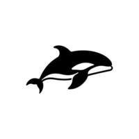 Killer whale Icon on White Background - Simple Vector Illustration