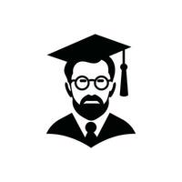 Higher Education Icon on White Background - Simple Vector Illustration