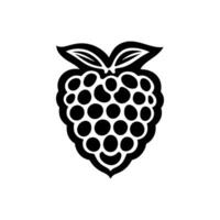 Loganberry icono aislado en blanco antecedentes vector