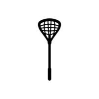 Lacrosse Stick Icon on White Background - Simple Vector Illustration