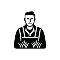 Agronomist Icon on White Background - Simple Vector Illustration