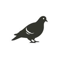 Pigeon Icon on White Background - Simple Vector Illustration