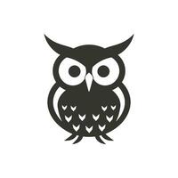 Owl bird Icon on White Background - Simple Vector Illustration