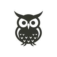 Owl bird Icon on White Background - Simple Vector Illustration