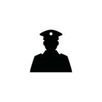 Security Officer Icon on White Background - Simple Vector Illustration