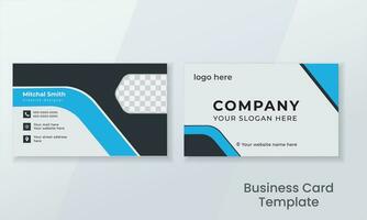 Business card design template, Clean professional business card template, visiting card, business card template. vector