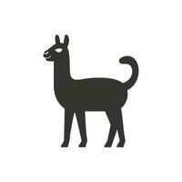 llama icono en blanco antecedentes - sencillo vector ilustración