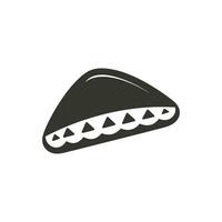 Calzone Icon on White Background - Simple Vector Illustration