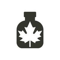 Maple Syrup Icon on White Background - Simple Vector Illustration