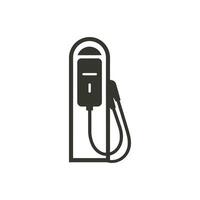 ev recargar estación icono en blanco antecedentes - sencillo vector ilustración