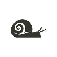 Snail on the grass Icon on White Background - Simple Vector Illustration