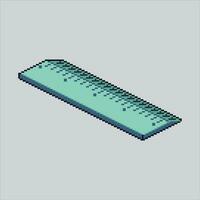 Pixel art illustration Ruler. Pixelated Ruler. Measuring ruler pixelated for the pixel art game and icon for website and video game. old school retro. vector