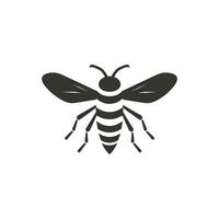 Wasp Insect Icon on White Background - Simple Vector Illustration