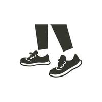 Girl walking Icon on White Background - Simple Vector Illustration