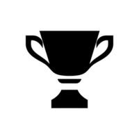 trofeo taza icono en blanco antecedentes - sencillo vector ilustración