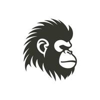 sumatra orangután icono en blanco antecedentes - sencillo vector ilustración