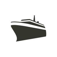 Cruise ship Icon on White Background - Simple Vector Illustration