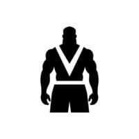 Wrestling Singlet Icon on White Background - Simple Vector Illustration