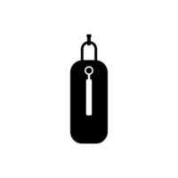 Punching Bag Icon on White Background - Simple Vector Illustration