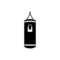 Punching Bag Icon on White Background - Simple Vector Illustration