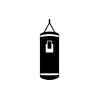 Punching Bag Icon on White Background - Simple Vector Illustration