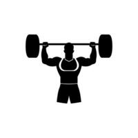 Strength Training Icon on White Background - Simple Vector Illustration