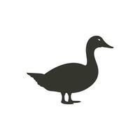 Goose bird Icon on White Background - Simple Vector Illustration