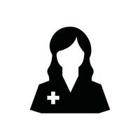 Home Health Aide Icon on White Background - Simple Vector Illustration