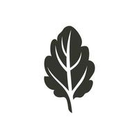 Spinach Leaf Icon on White Background - Simple Vector Illustration