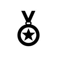 Medal Icon on White Background - Simple Vector Illustration