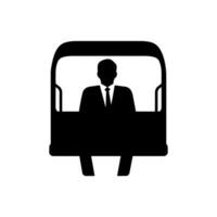 Coach Icon on White Background - Simple Vector Illustration