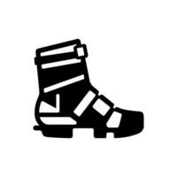 Ankle Brace Icon on White Background - Simple Vector Illustration