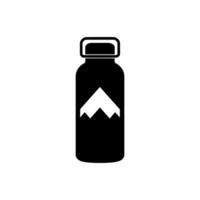 Sports Water Bottle Icon on White Background - Simple Vector Illustration