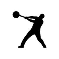 Hammer Throw Icon on White Background - Simple Vector Illustration