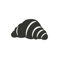 Croissant Icon on White Background - Simple Vector Illustration