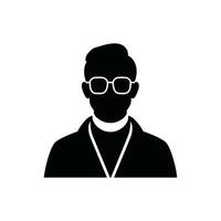 Minister Icon on White Background - Simple Vector Illustration