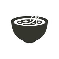 Pho Soup Icon on White Background - Simple Vector Illustration