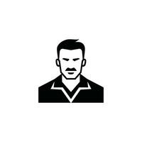 Deportes entrenador icono en blanco antecedentes - sencillo vector ilustración