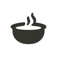 Soup Icon on White Background - Simple Vector Illustration