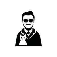 Veterinarian Icon on White Background - Simple Vector Illustration