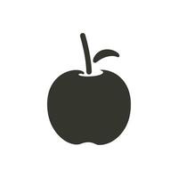 Caramel Apple Icon on White Background - Simple Vector Illustration