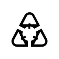 Biohazard symbol icon on white background vector