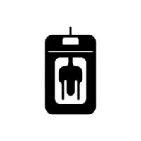 Blood bank icon on white background vector