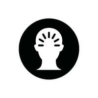 Mental Health Counselor Icon on White Background - Simple Vector Illustration