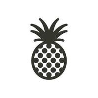 Pineapple ring Icon on White Background - Simple Vector Illustration