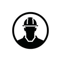 Industrial Engineer Icon on White Background - Simple Vector Illustration