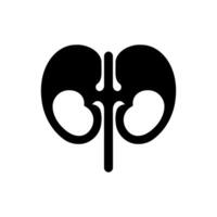 Kidney dialysis icon on white background vector