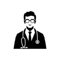 Doctor icon on white background vector