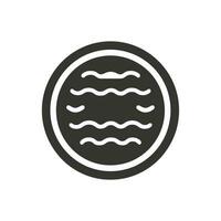 Oreo Cookie Icon on White Background - Simple Vector Illustration