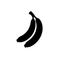 bananas icono aislado en blanco antecedentes vector